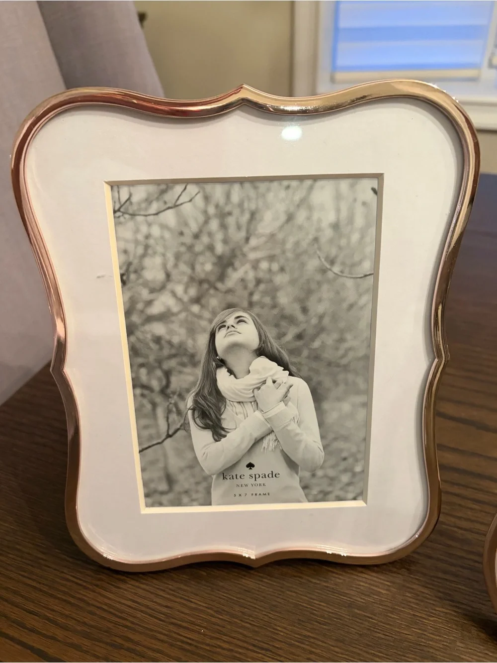 kate spade Silverplate Crown Point Double Invitation Frame and 5x7 Frames